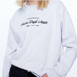 H&M Maison Degli Artisti Sweatshirt / Heather Grey / XXL
